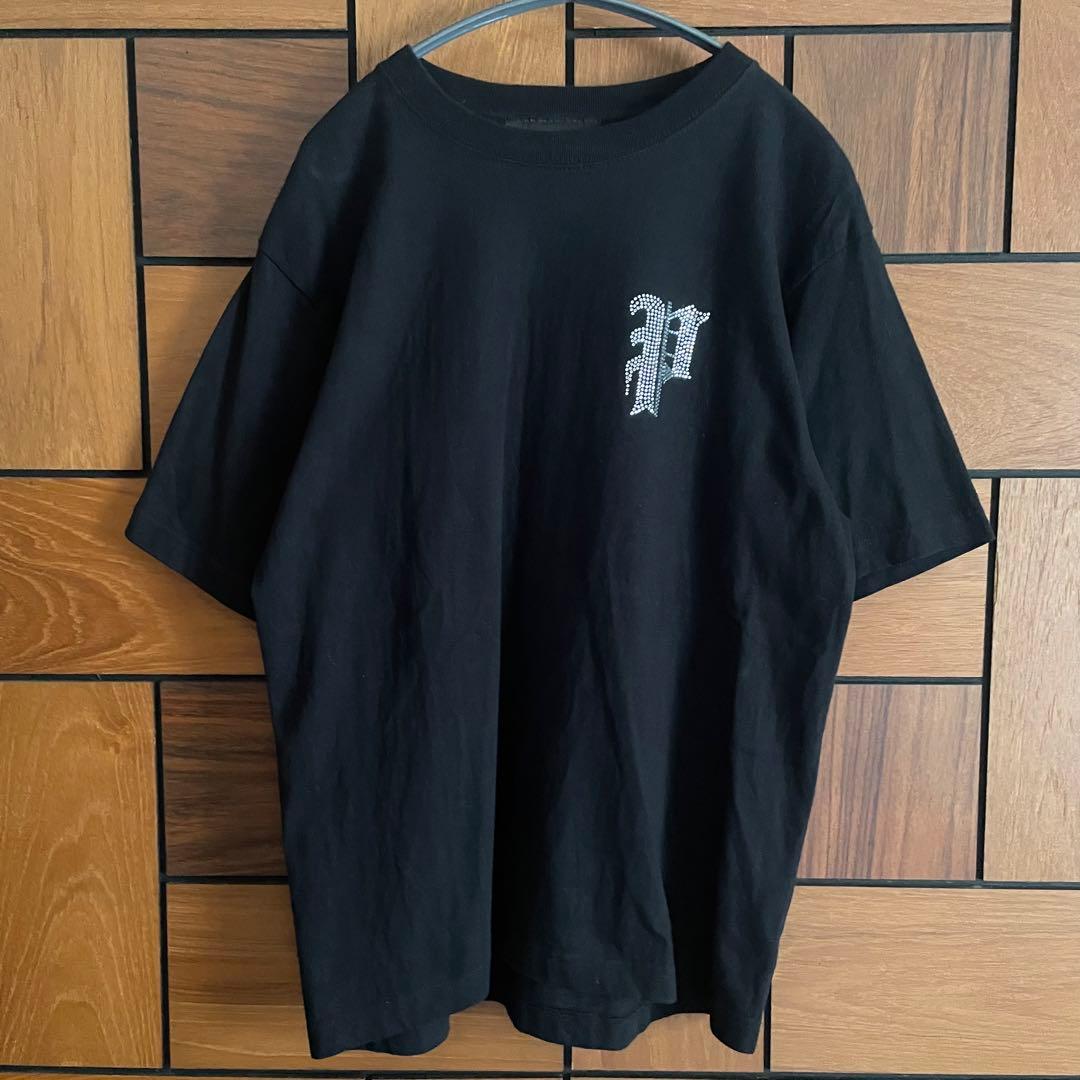 PHATRNK ラインストーン Tシャツ ブラック