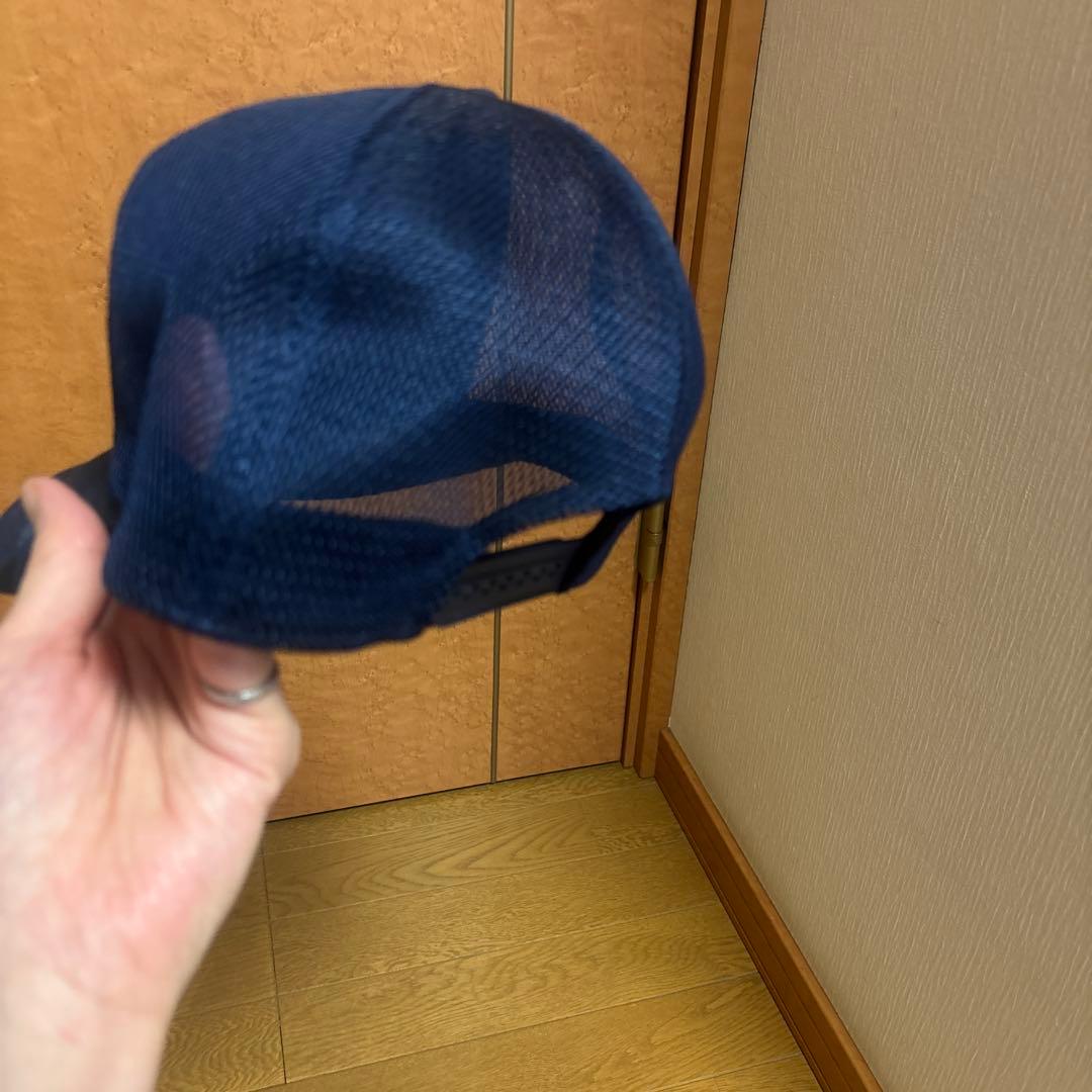 A BATHING APE カモフラージュ キャップ　ネイビー/ブラック
