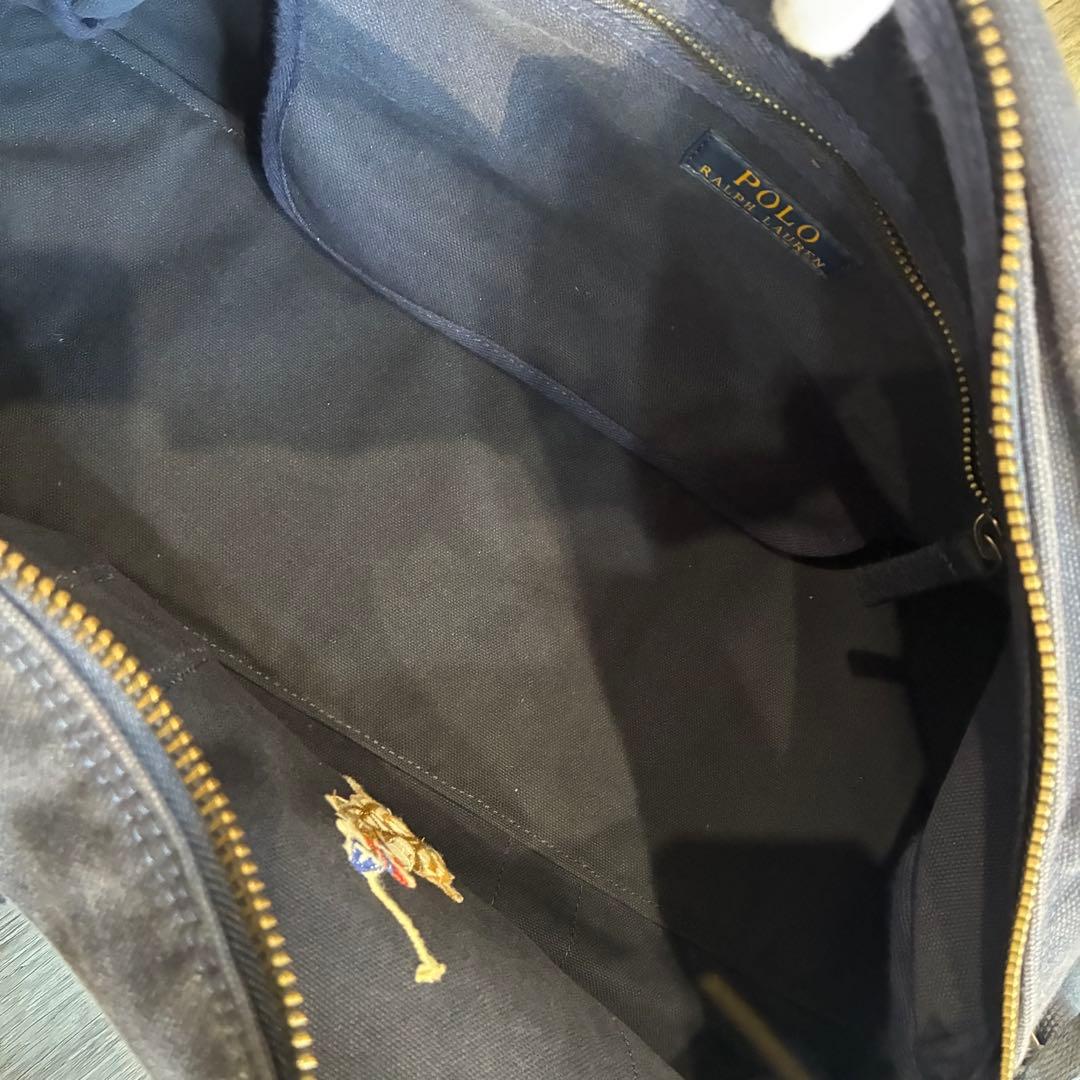 q*9様 POLO ビッグポニー　キャンバス　ボストンバッグ