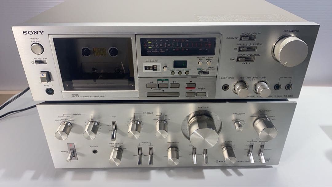 SONYステレオカセットデッキTC-K65＆Pioneerヴィンテージ・ステレオ