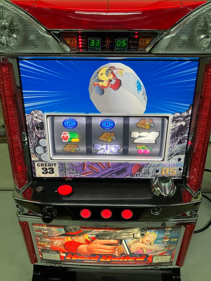 売約済み　パチスロ実機　ハードボイルド　グリフォンの幻影　不要機付き