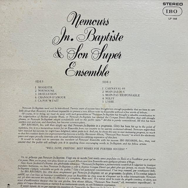 コンパ　Nemours Jean Baptiste