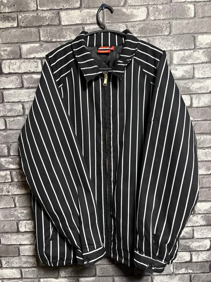 Cook Man デリバリージャケット Warm Stripe Black XL