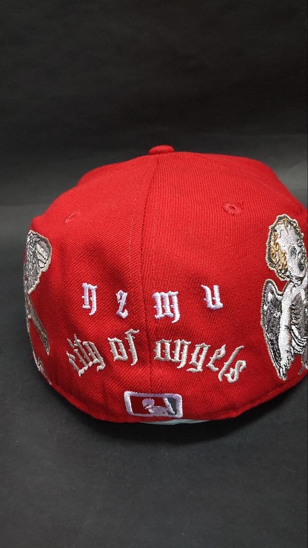 NewEra 59FIFTY×NZMUコラボLAドジャースキャップレッド1/2