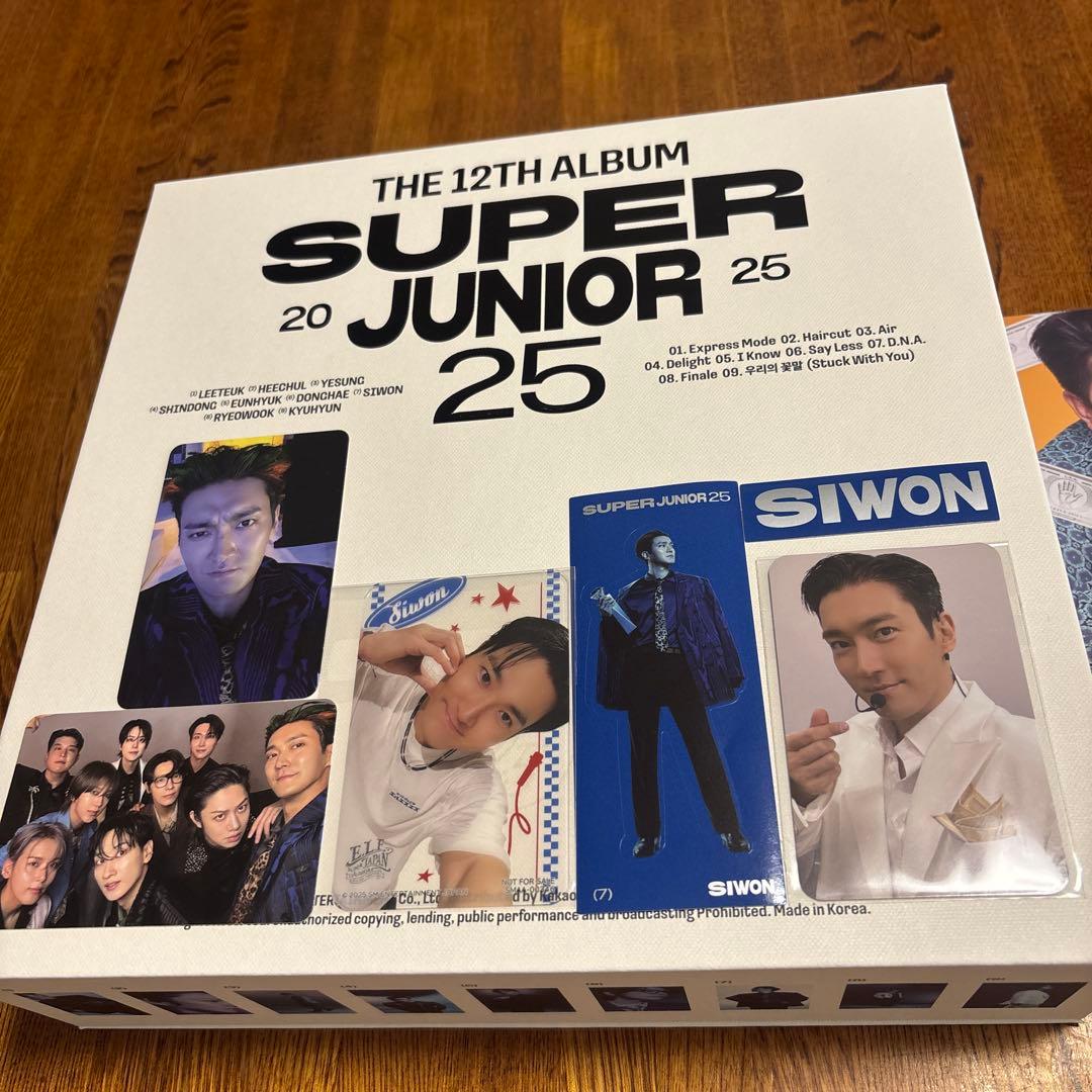 SUPER JUNIOR25アルバム+PON PON《初回限定盤》シウォンセット