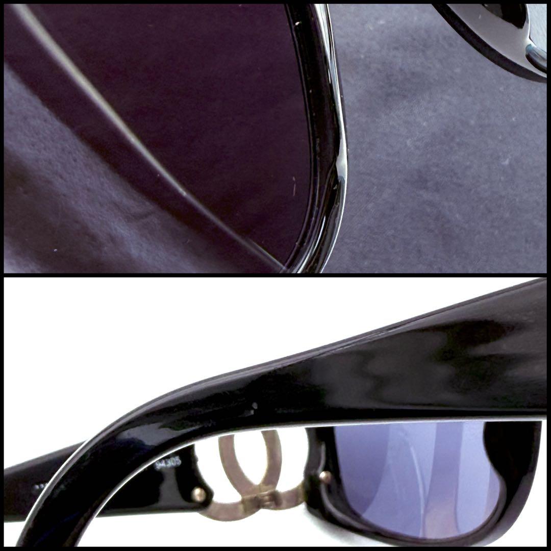 小物 Chanel CC Logo Sunglasses Black Coco