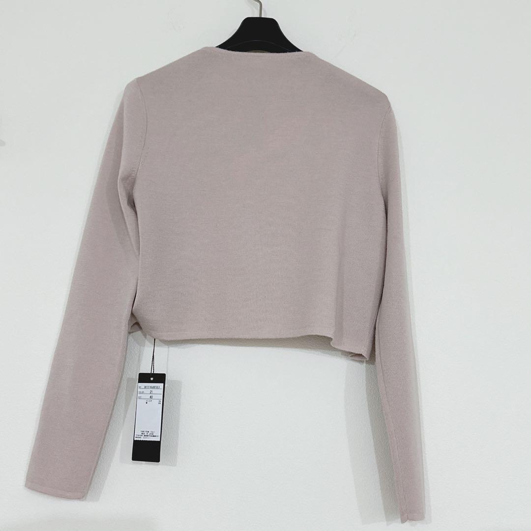 FOXEY ボレロ　40 ピンク　フォクシー　シルクカシミアカーディガン