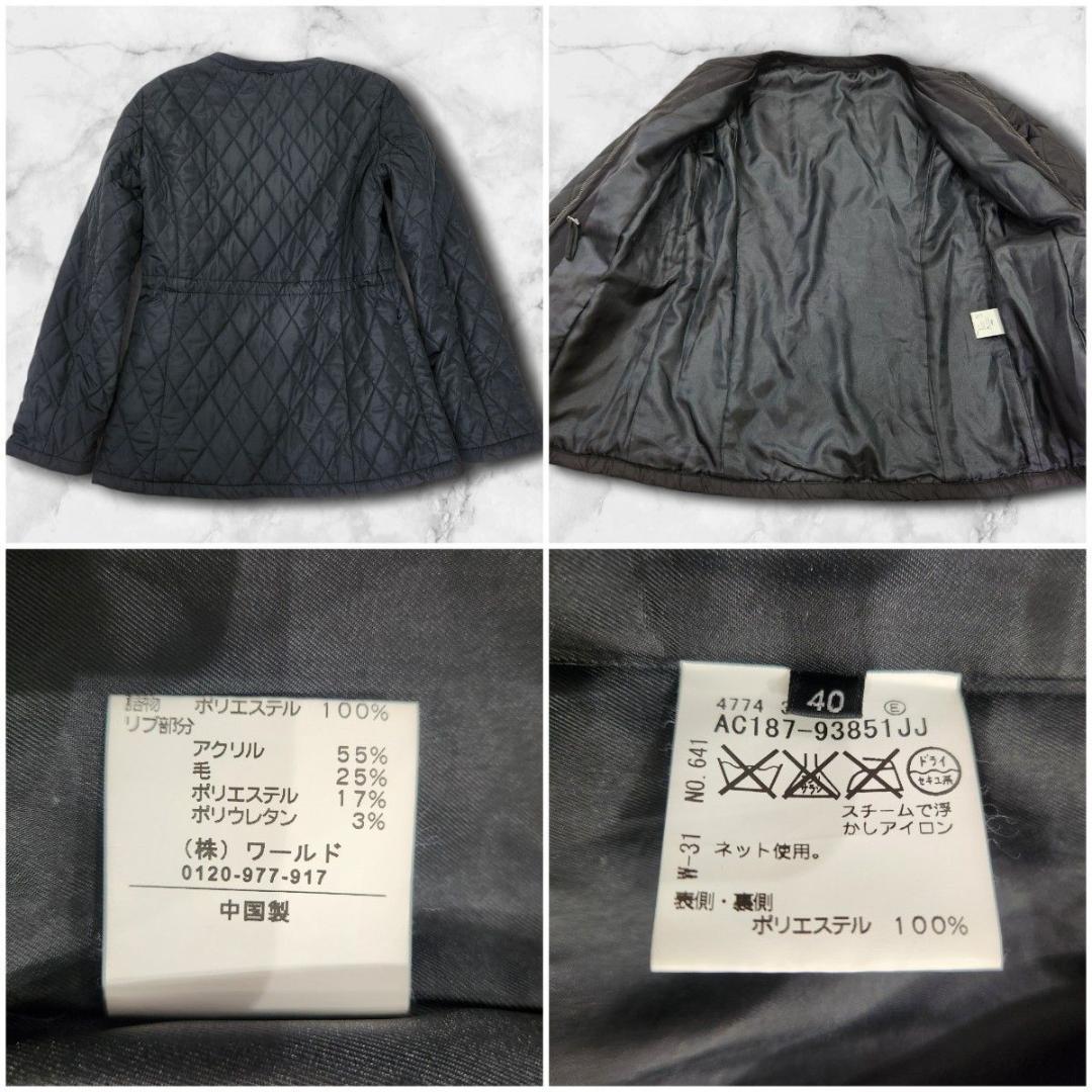 COUP DE CHANCE 4WAY モッズコート 40 黒 ライナー ファー