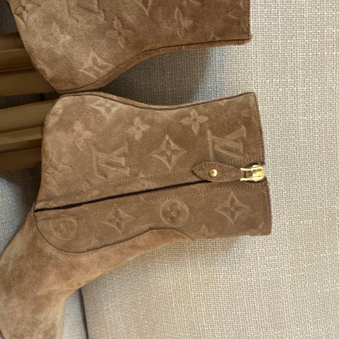 LOUIS VUITTON◆シルエットライン アンクルブーツ