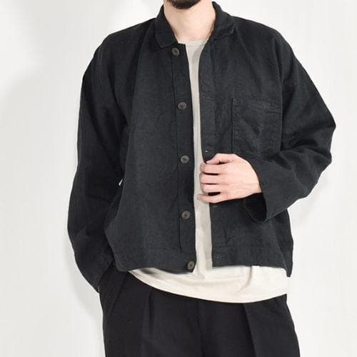 新品 MITTAN 24AW 綾織大麻 平面ブルゾン ジャケット JK-42