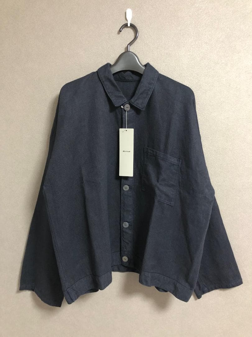 新品 MITTAN 24AW 綾織大麻 平面ブルゾン ジャケット JK-42