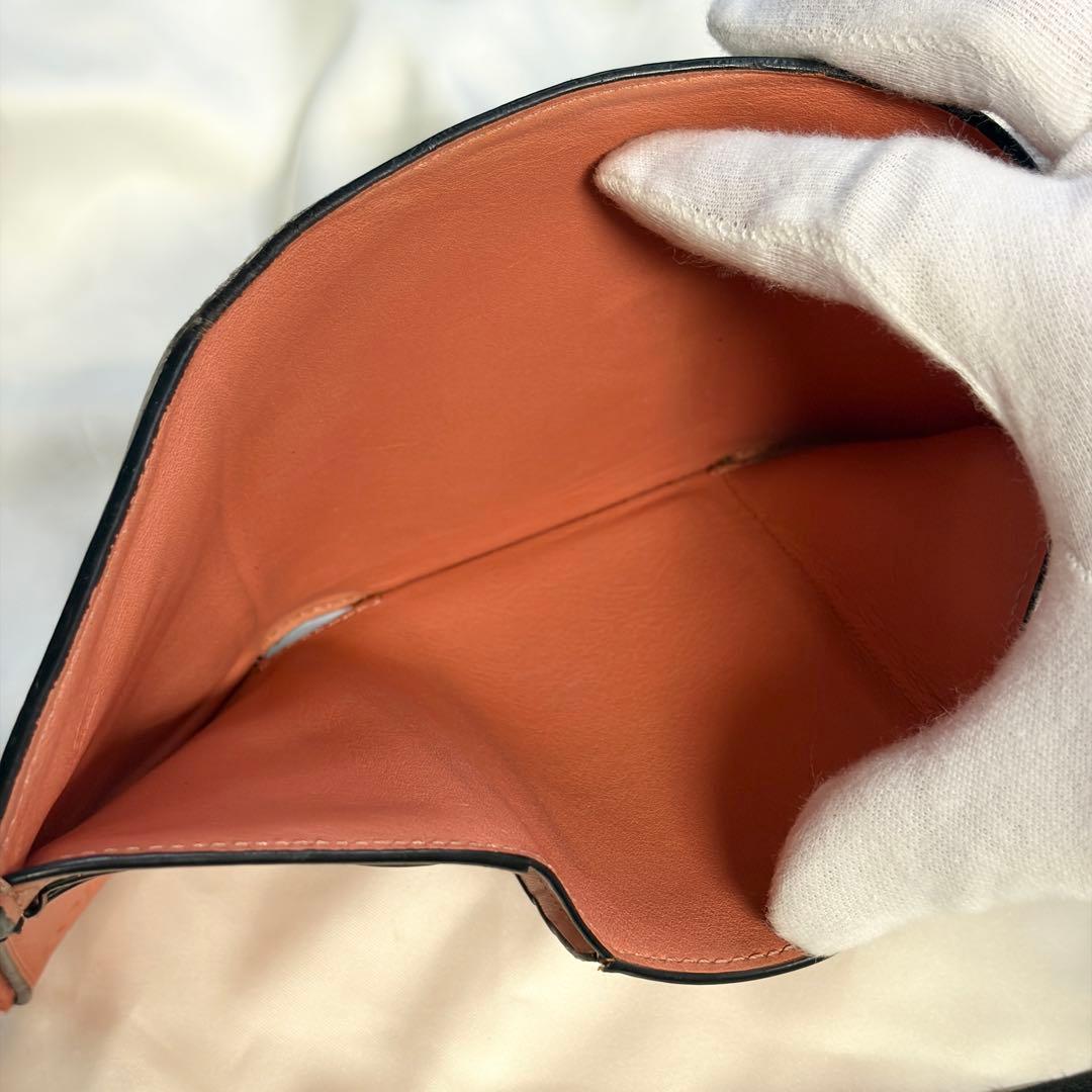 B*様 LOEWE ロエベ トライフォールド バーティカルウォレット バイカラー