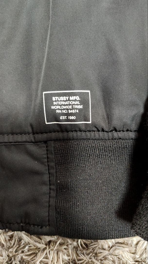 値下げ済みです　STUSSYブラック MA-1 フライトジャケット☆美品です☆