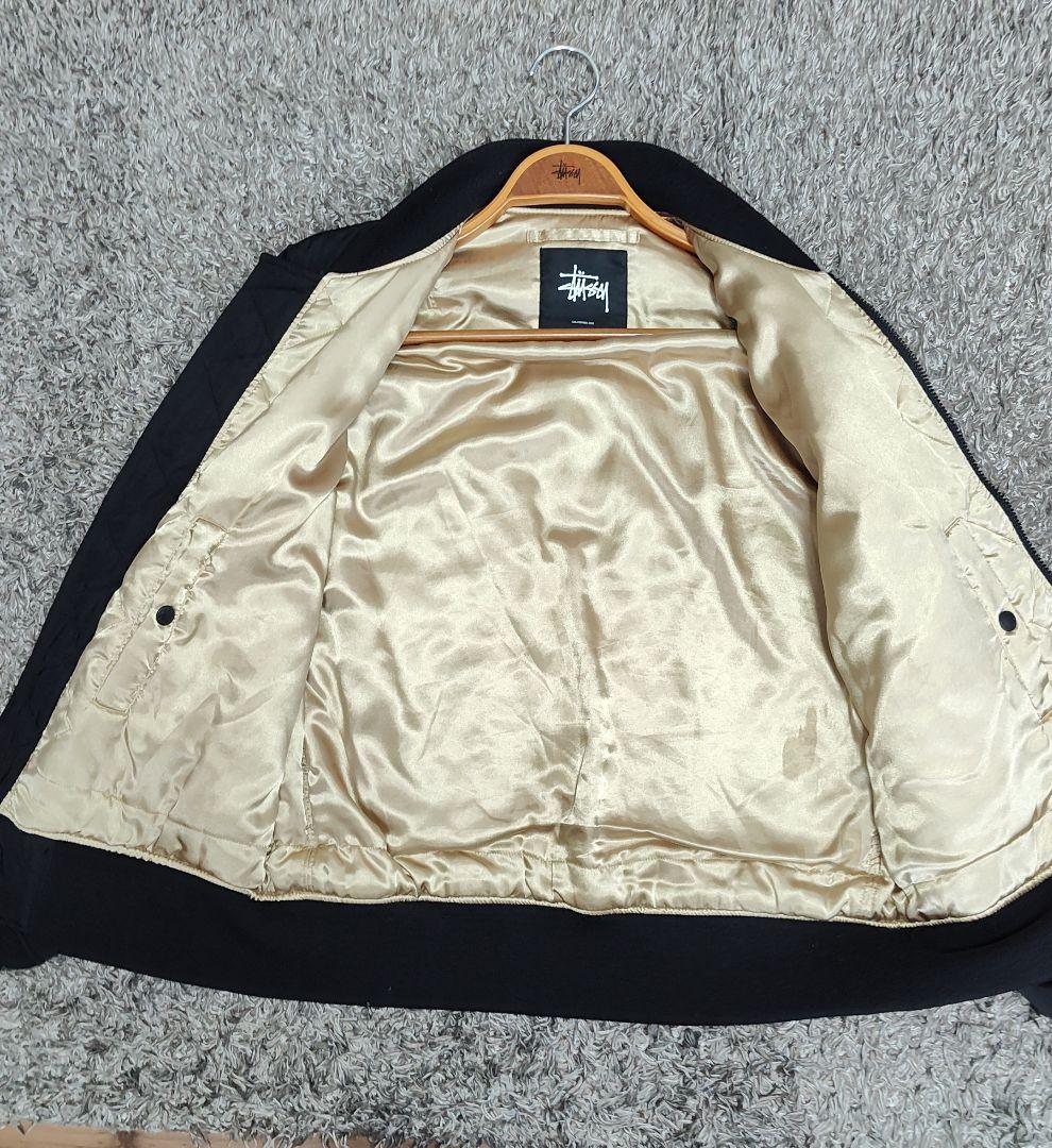 値下げ済みです　STUSSYブラック MA-1 フライトジャケット☆美品です☆