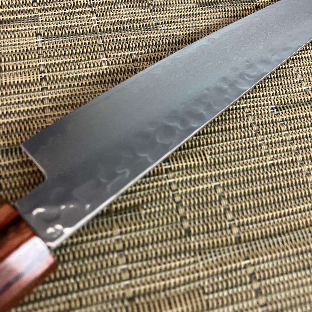 【新品未使用】堺孝行　ペティナイフ 180mm 33層槌目ダマスカス和式