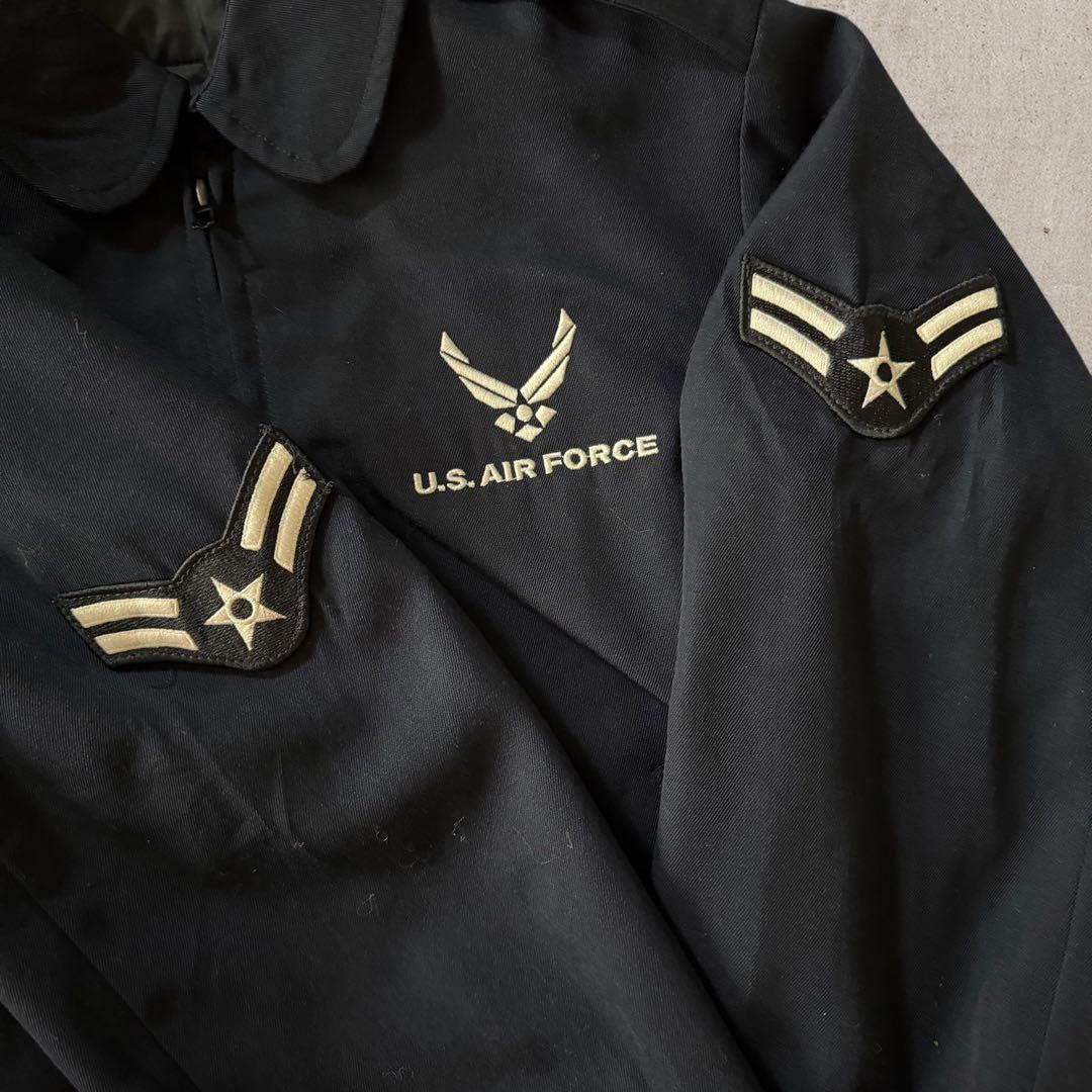 U.S.AIR FORCE ユーティリティーライトミリタリージャケット短丈紺古着