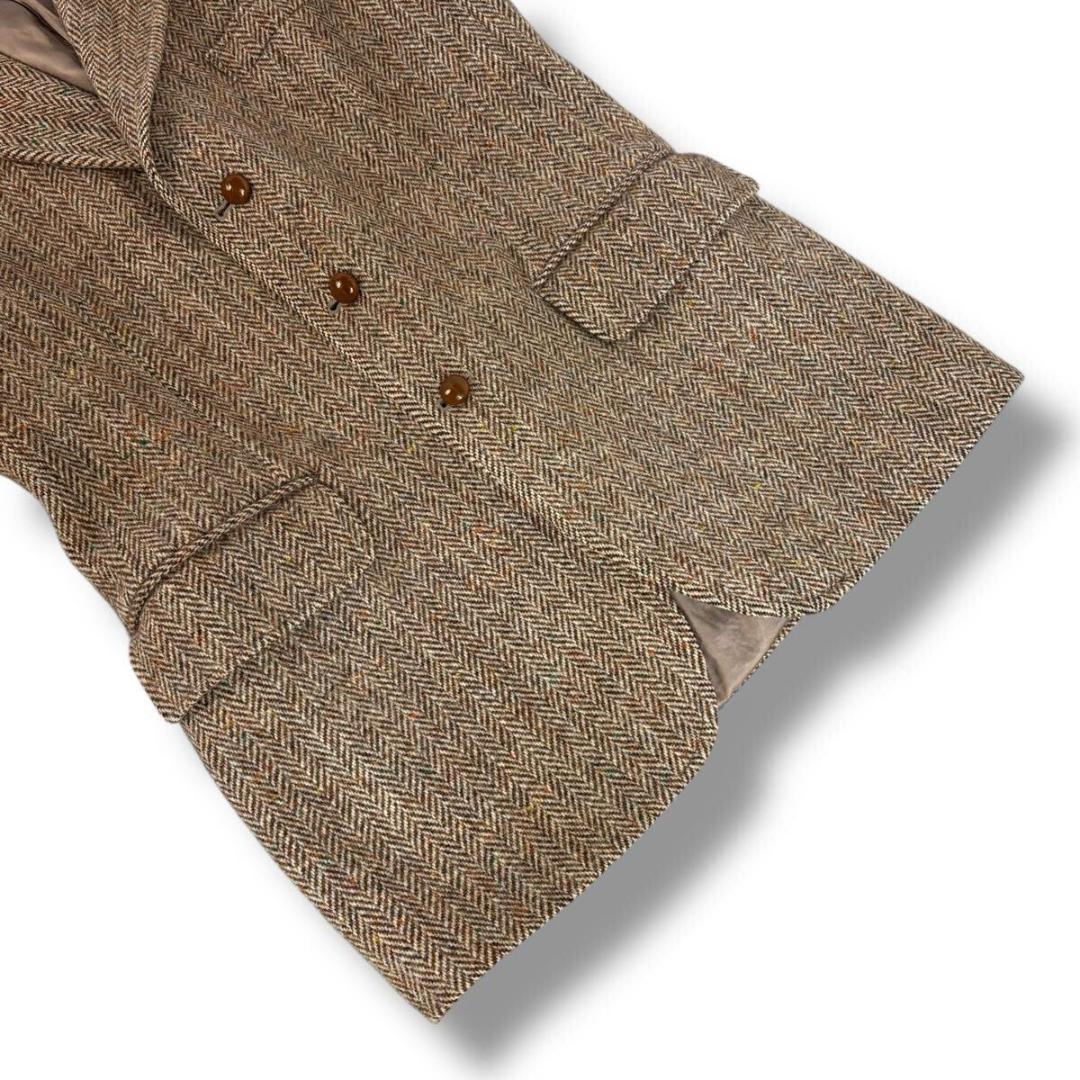 【美品】Dunn&Co ハリスツイード ブレザー くるみボタン M 英国製