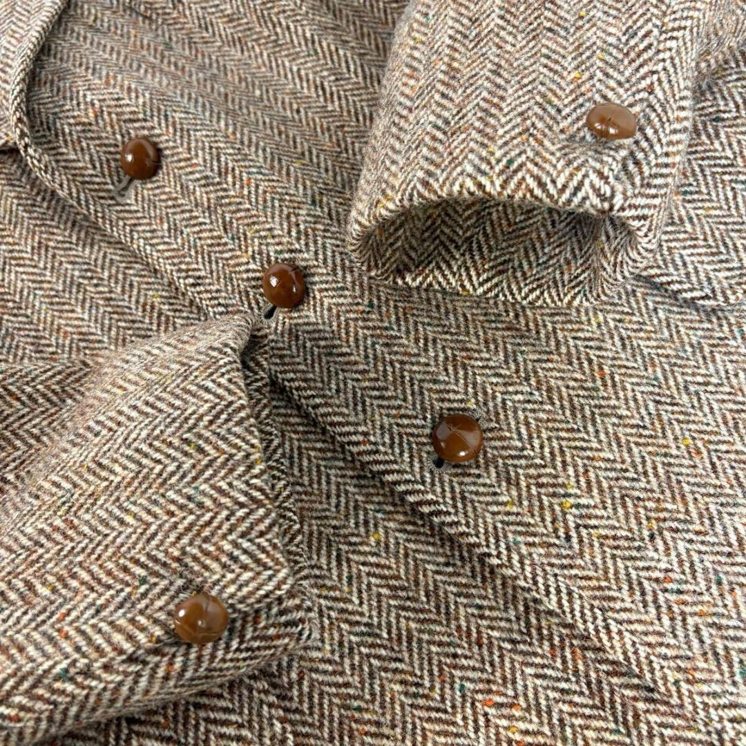 【美品】Dunn&Co ハリスツイード ブレザー くるみボタン M 英国製