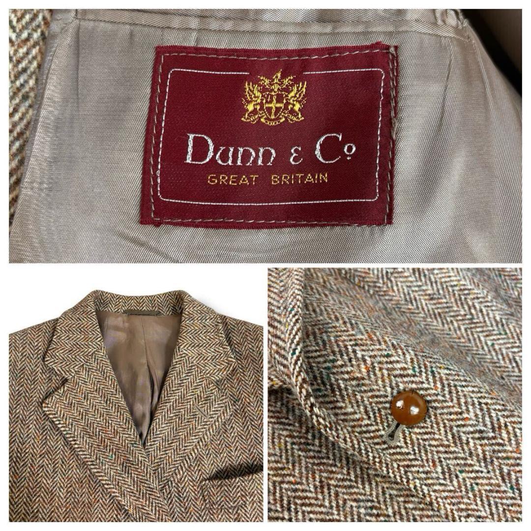 【美品】Dunn&Co ハリスツイード ブレザー くるみボタン M 英国製