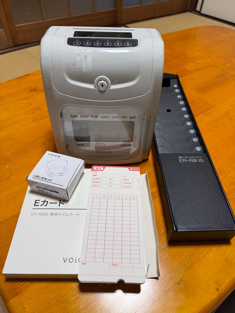 【最安値】VOICE VT-1000 タイムレコーダーセット