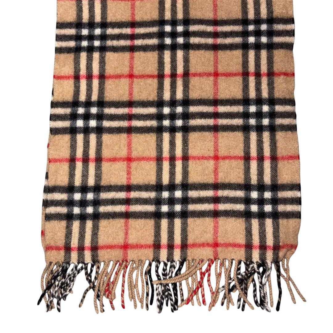 BURBERRY マフラー カシミヤ100% ノバチェック ベージュ バーバリー