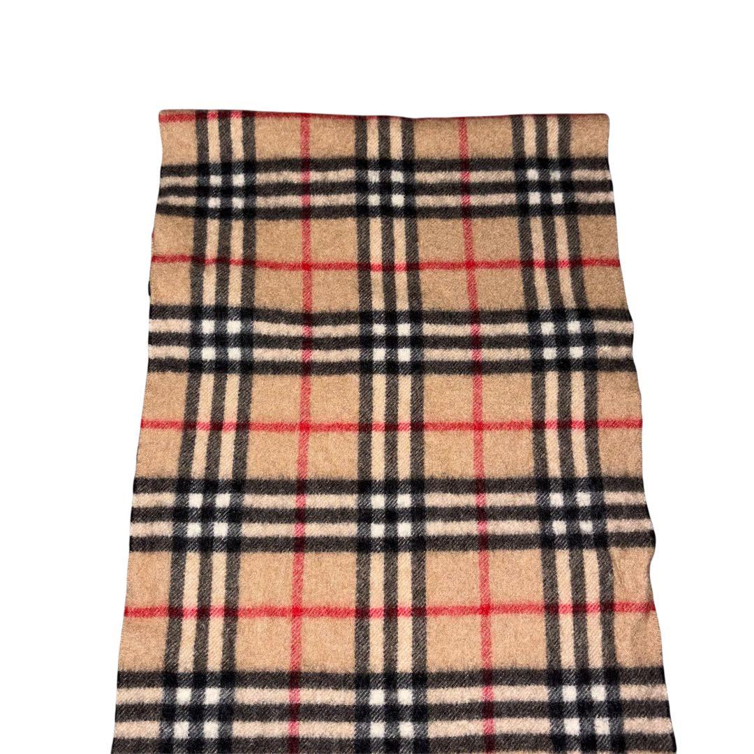 BURBERRY マフラー カシミヤ100% ノバチェック ベージュ バーバリー