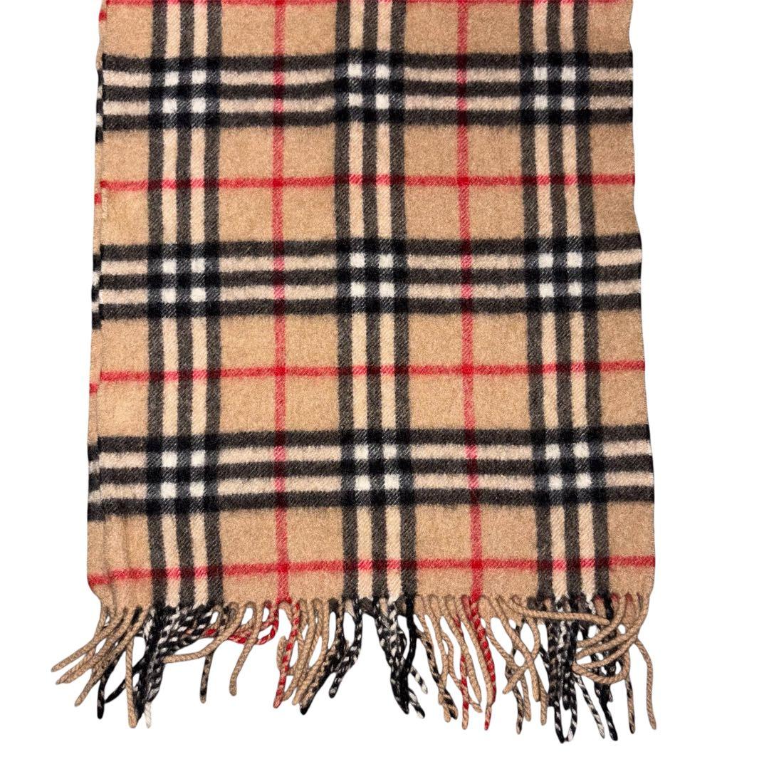 BURBERRY マフラー カシミヤ100% ノバチェック ベージュ バーバリー