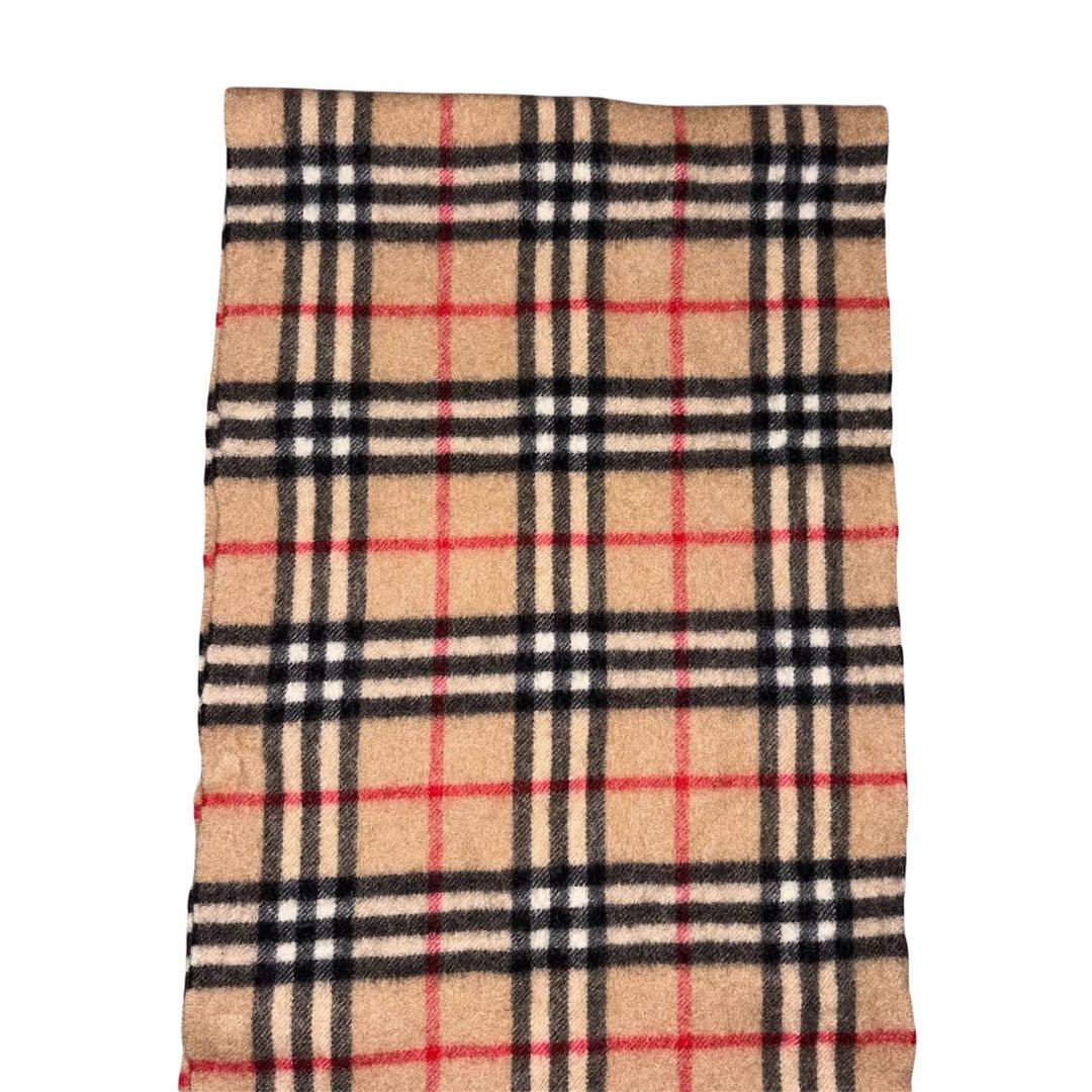 BURBERRY マフラー カシミヤ100% ノバチェック ベージュ バーバリー