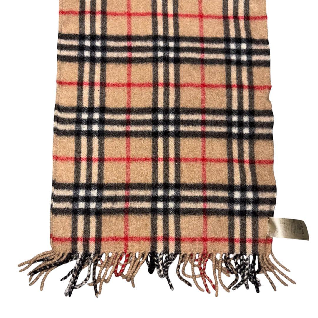 BURBERRY マフラー カシミヤ100% ノバチェック ベージュ バーバリー