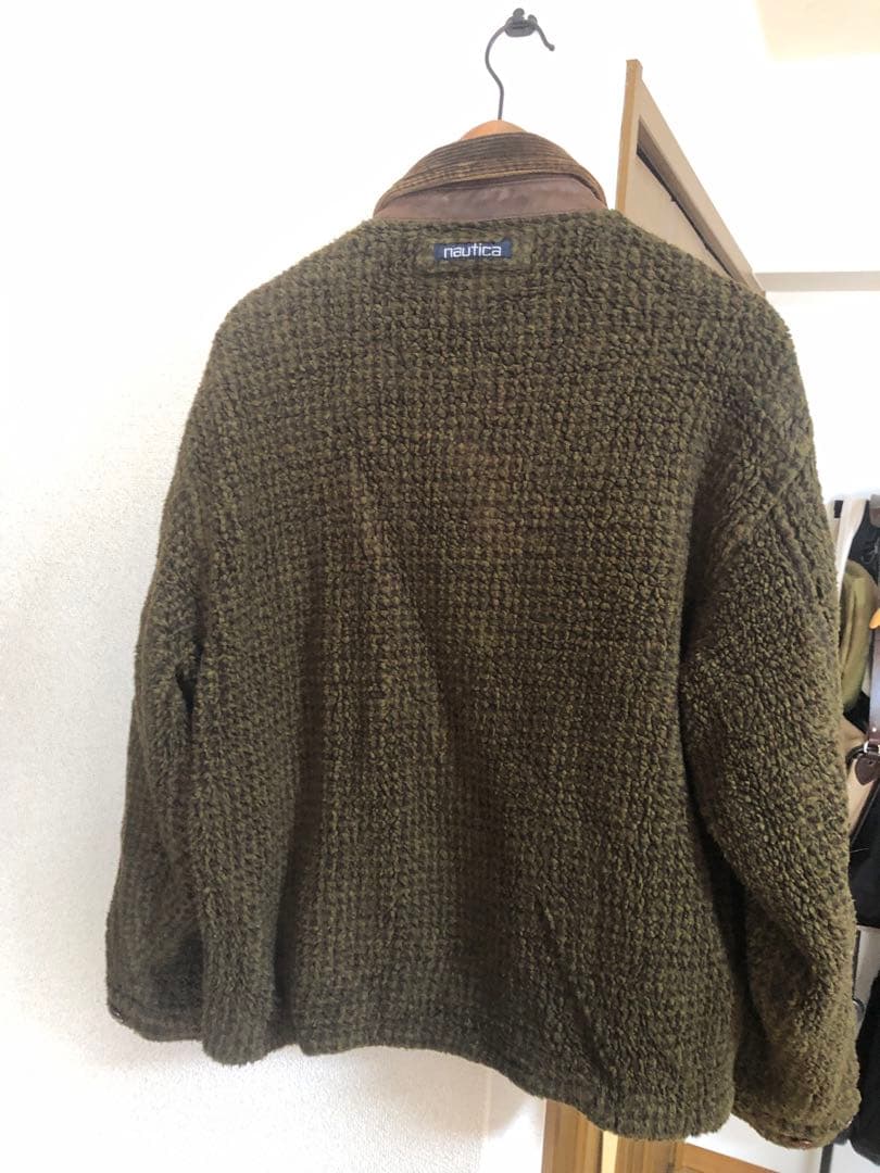 ※ST[Nautica/ノーティカ] オリーブグリーン ボアジャケット
