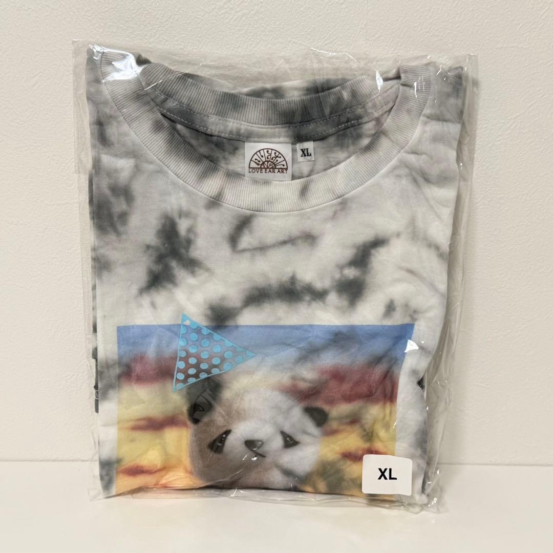 love ear art 個展限定 ロゴ タイダイ パンダ Tシャツ XL ロゴ