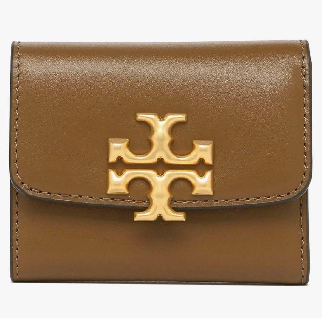 一点限り❗️トリーバーチ　三つ折り財布　新品　茶色　キャメル TORY BURC