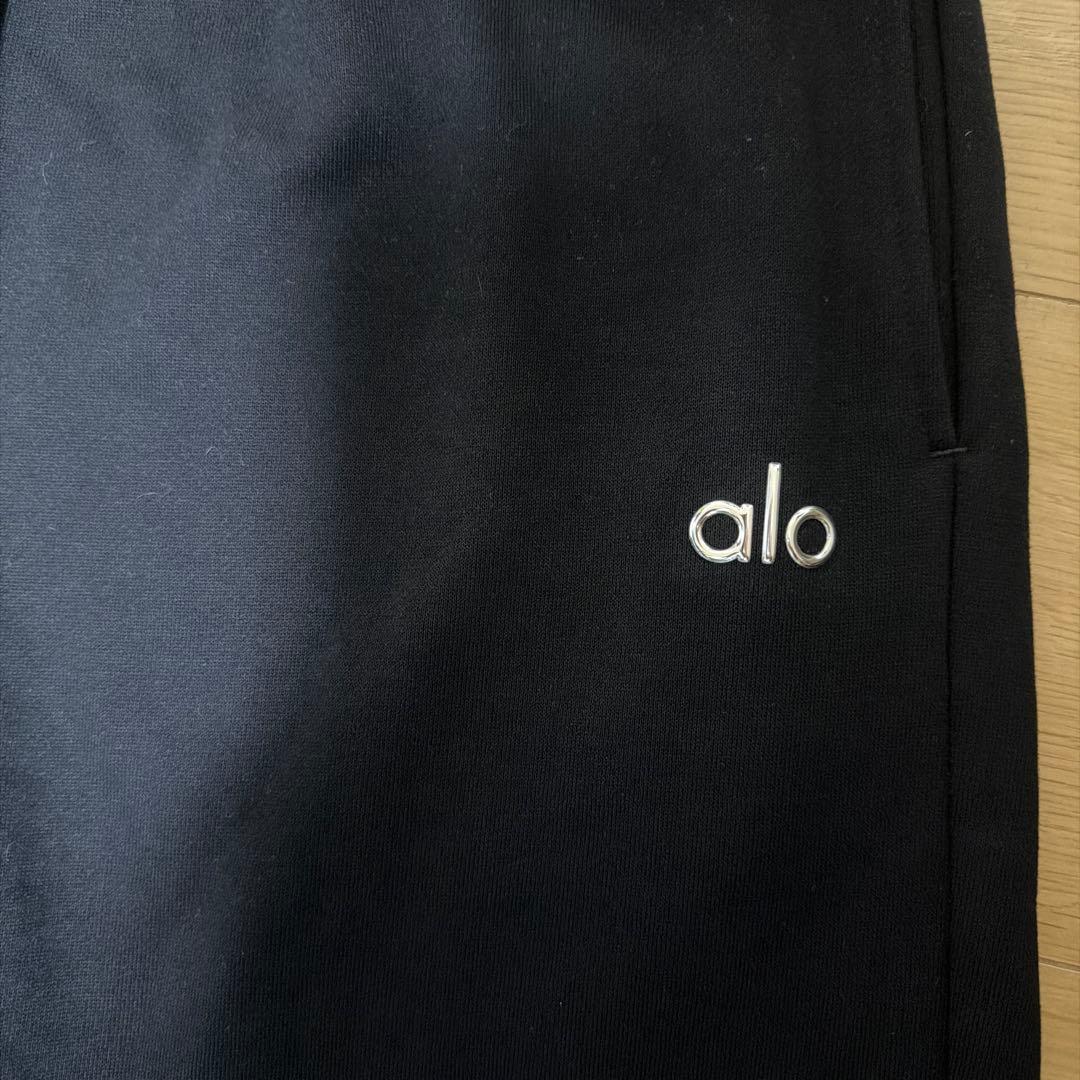 alo ブラック スウェットパンツL/G