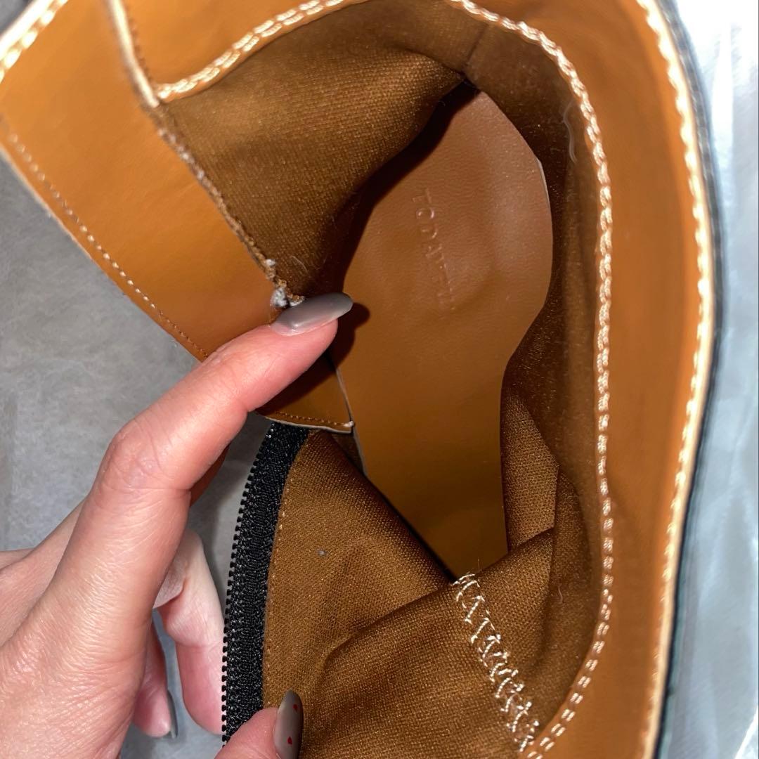 TODAYFUL Square Short Boots ブラック36