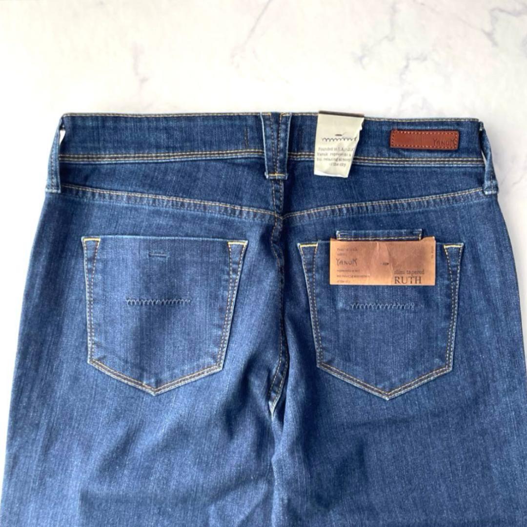 【新品】ヤヌーク YANUK RUTH スリムテーパード デニムパンツ 27