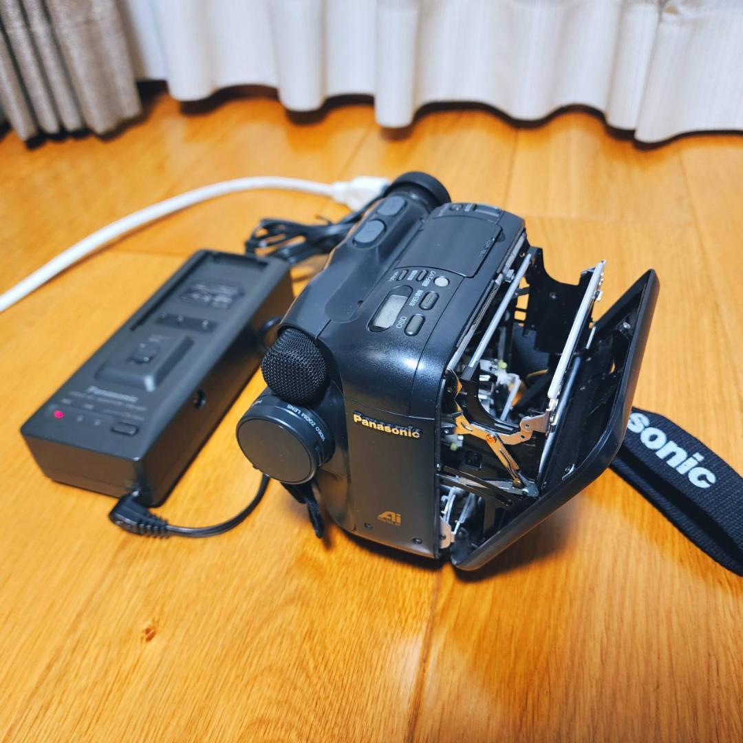 【動作確認済】Panasonic 高画質 S VHS-C ビデオカメラ セット