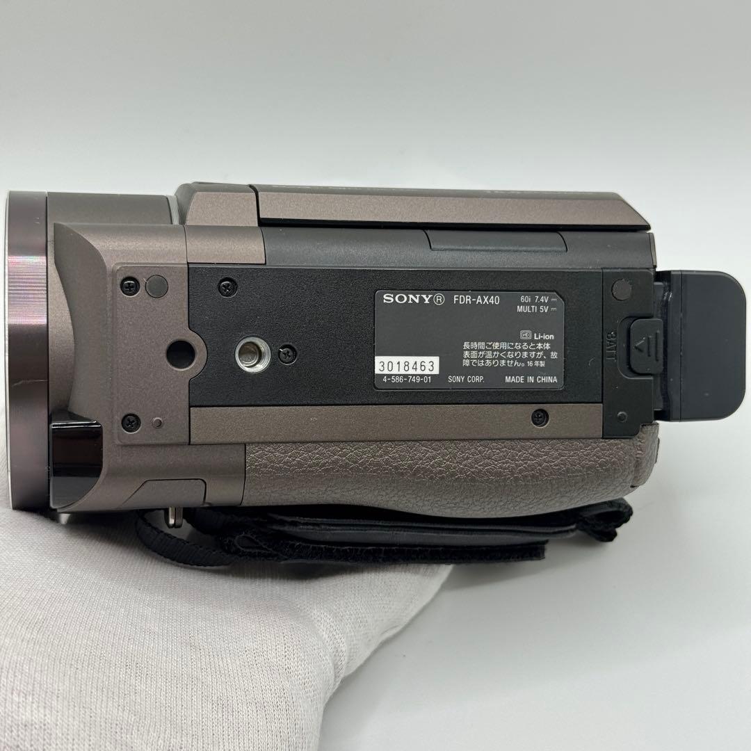 4K高画質 SONY FDR-AX40 空間光学手ブレ補正 ブロンズブラウン