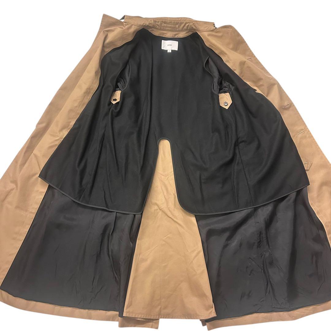 【✨23年式】HYKE ビッグフィット トレンチコートS ベージュ