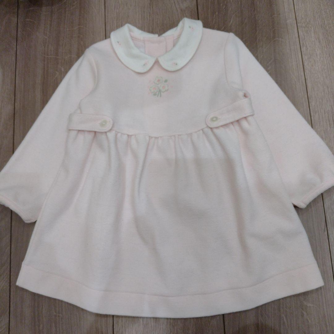 美品★familiar★ 80 ワンピース カーディガン フォーマル 上品！