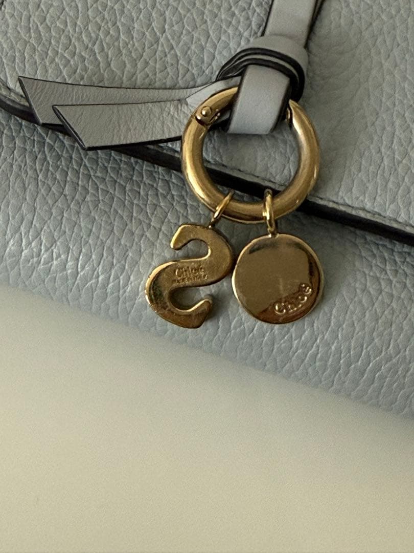 Chloé 水色 三つ折り財布
