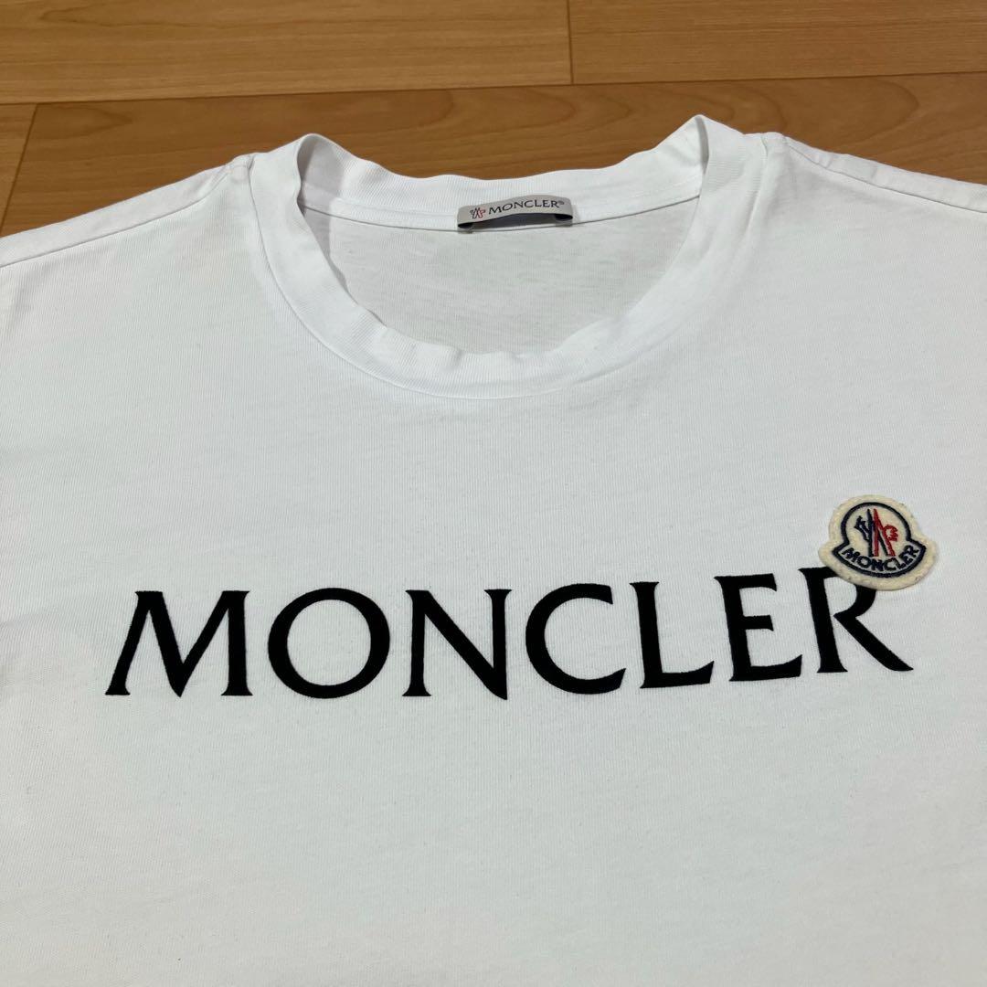 大人気★ モンクレール　文字ロゴ　ワッペン　Tシャツ　M 国内正規品 5S128