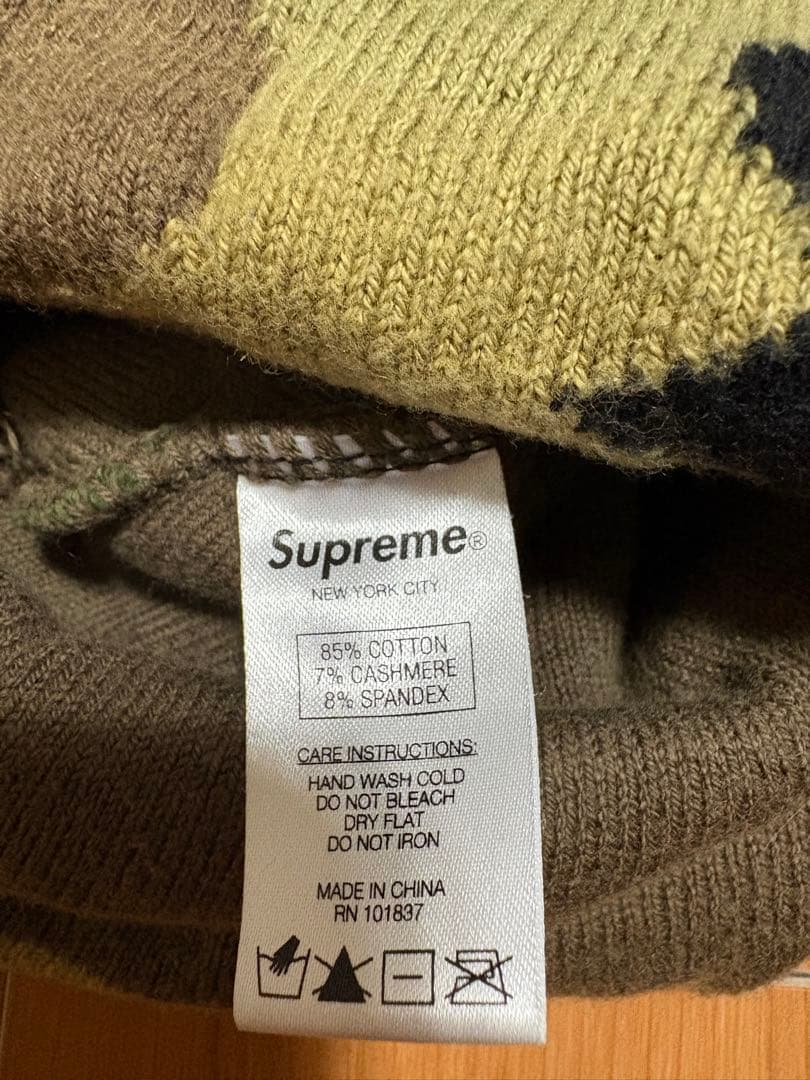 Supreme 迷彩　ビーニー