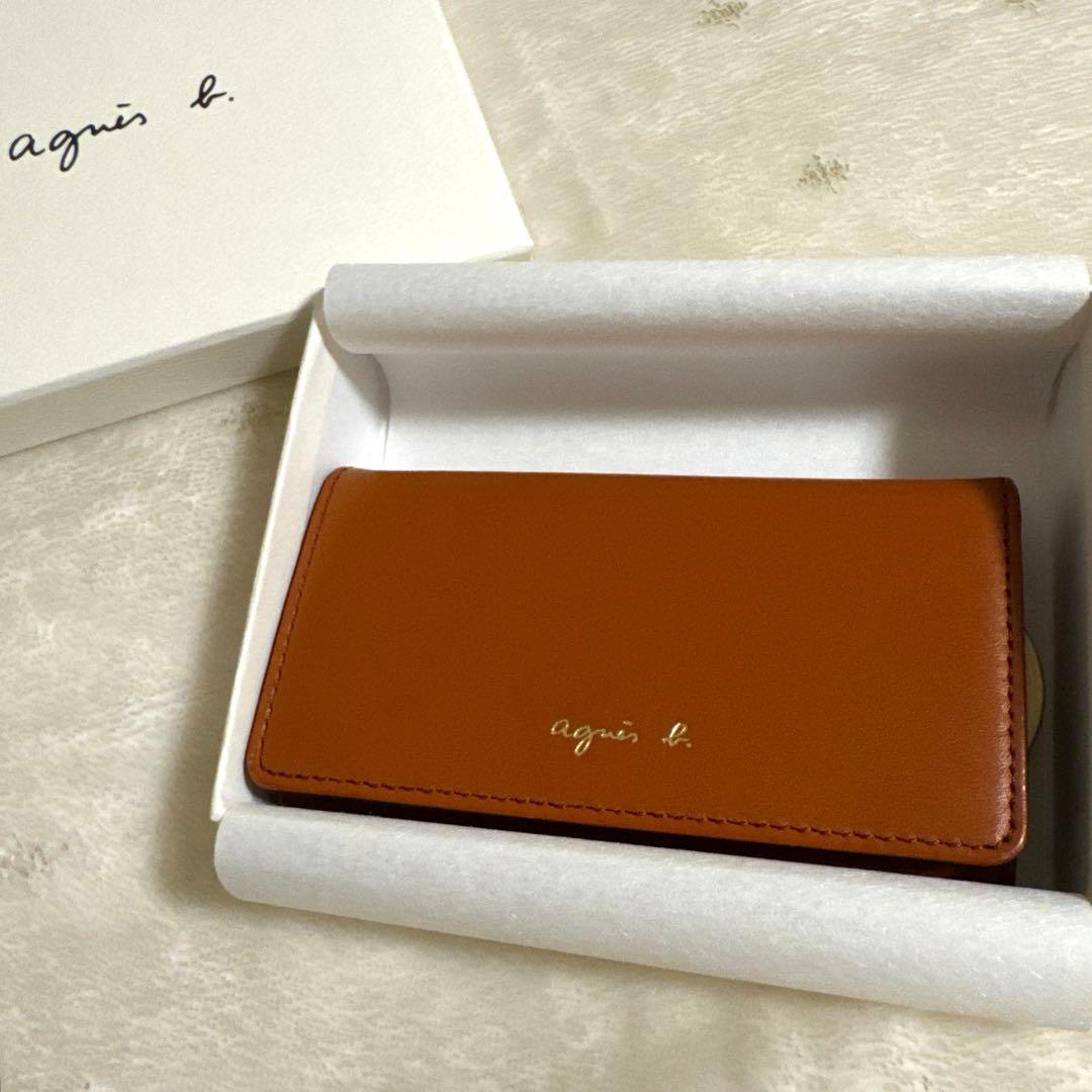 【美品】アニエスベー キーケース ブラウン