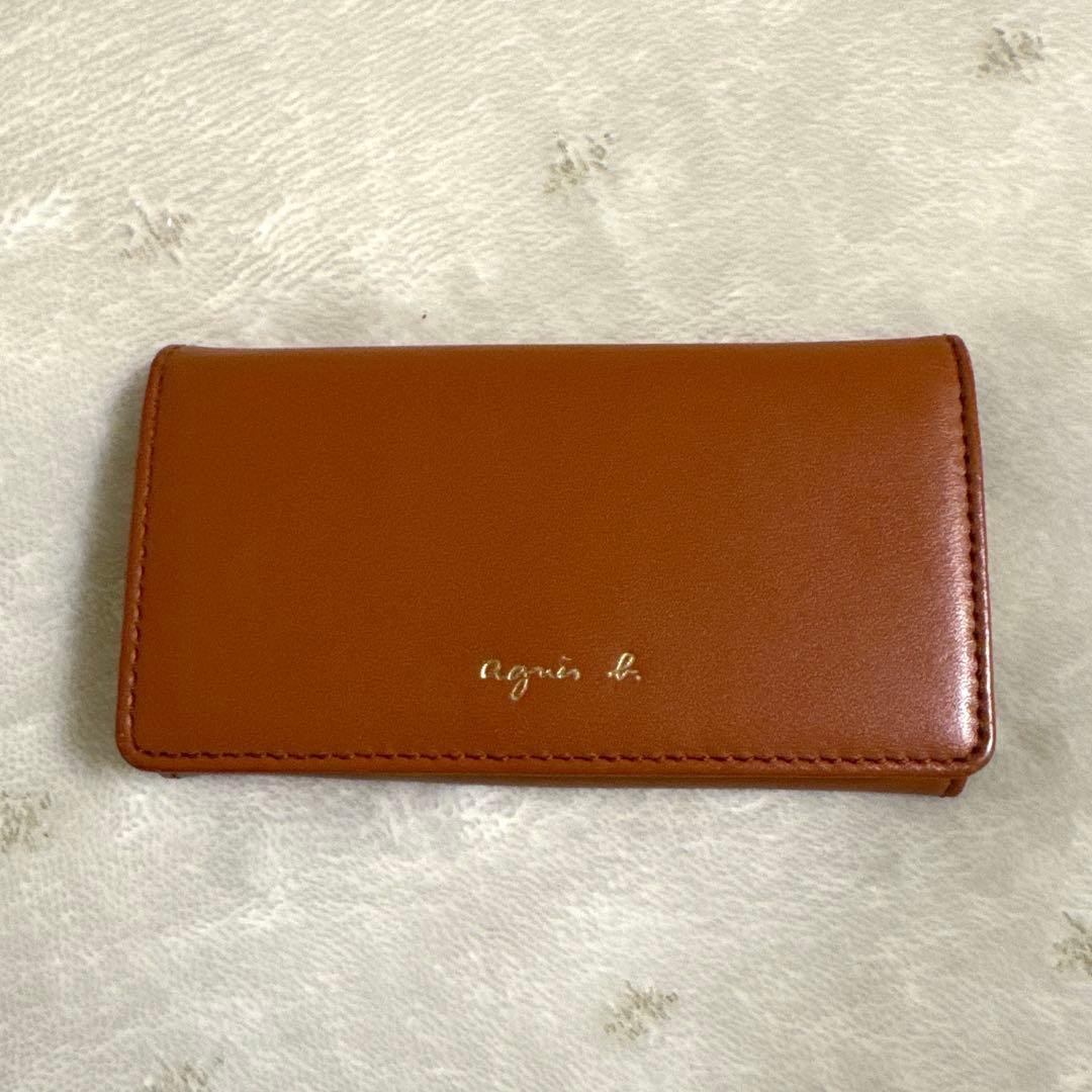 【美品】アニエスベー キーケース ブラウン