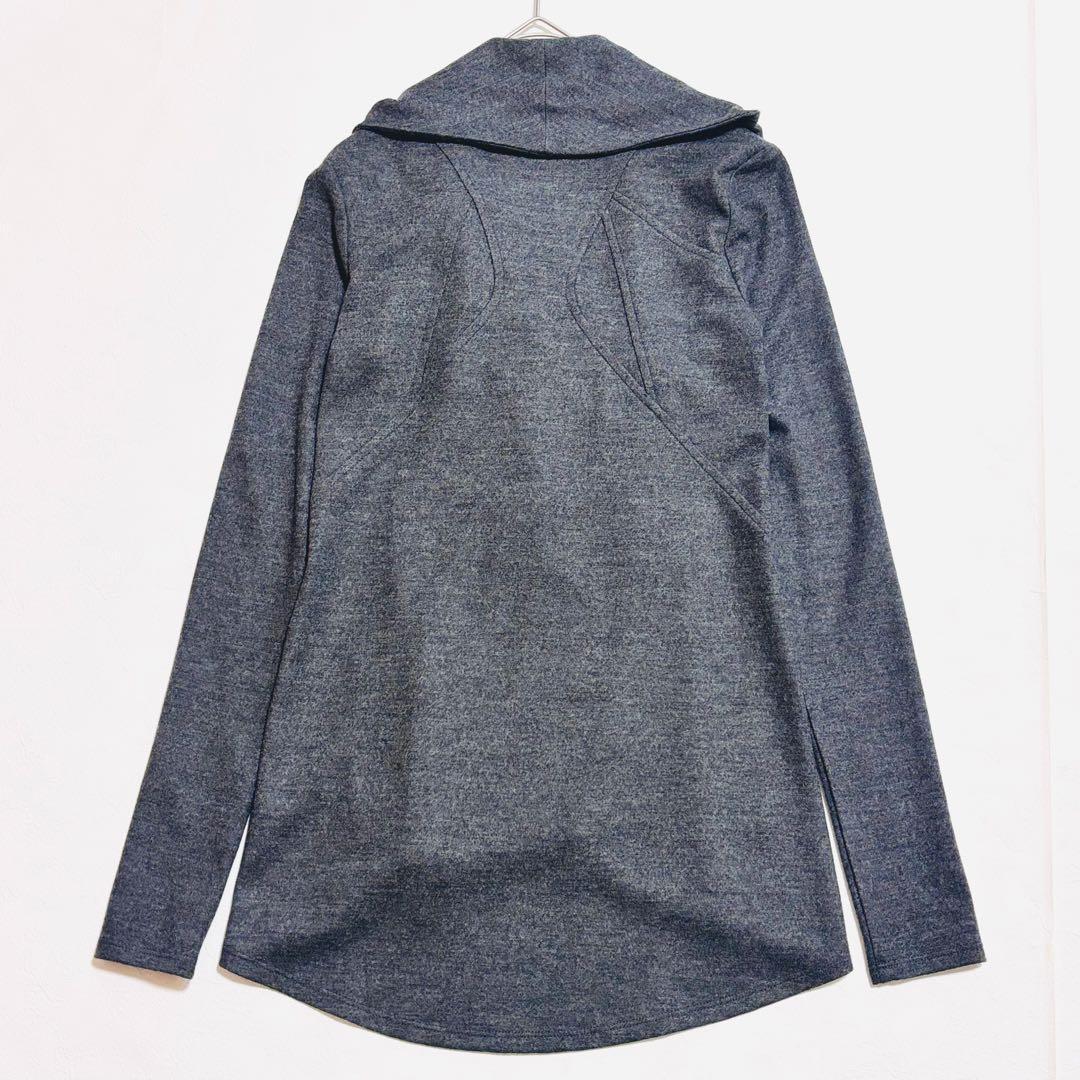 HELMUT LANG ウール　カーディガン　ライダースジャケット　グレー