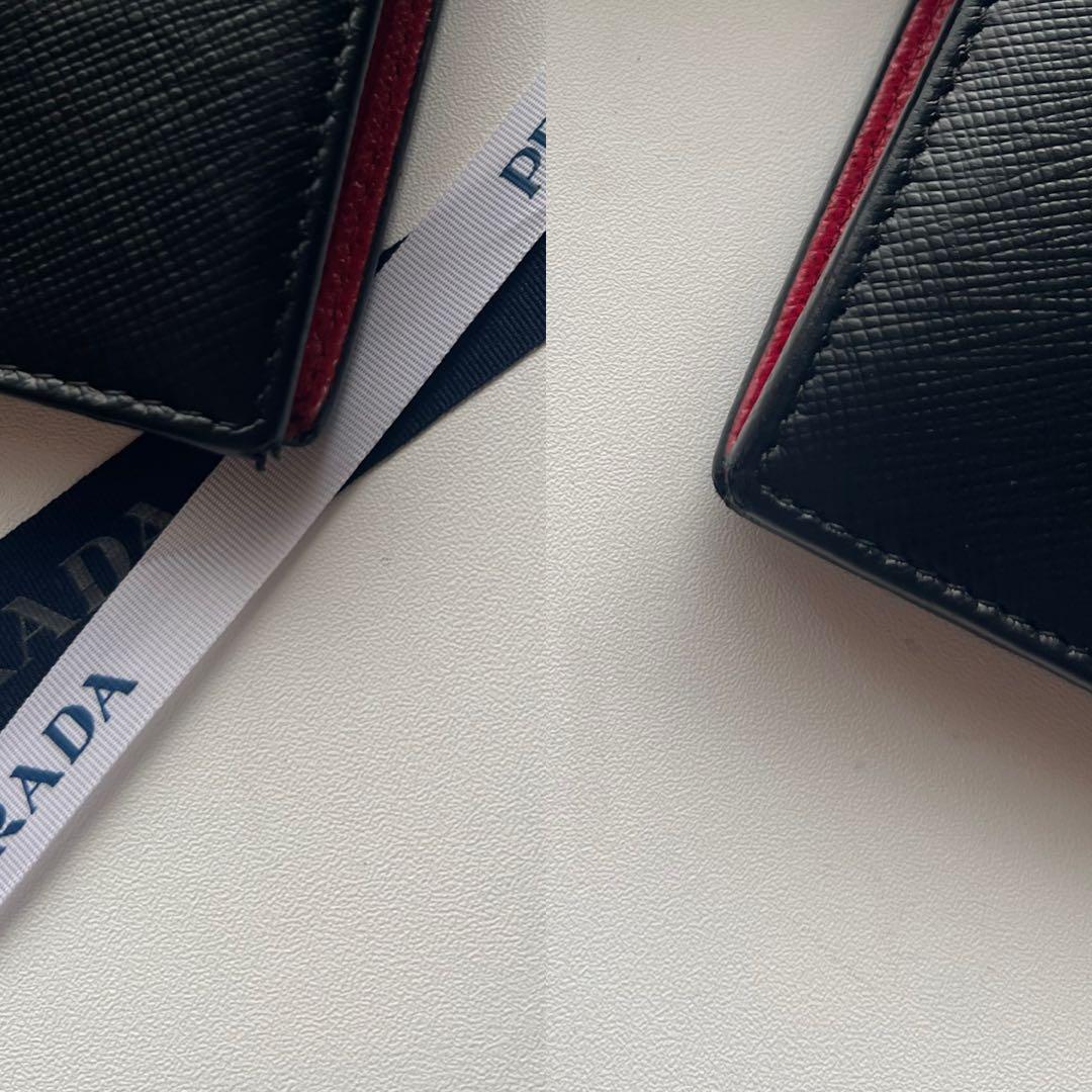 250 美品 PRADA プラダ 2つ折り財布