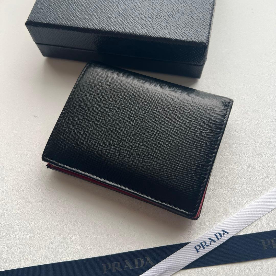 250 美品 PRADA プラダ 2つ折り財布