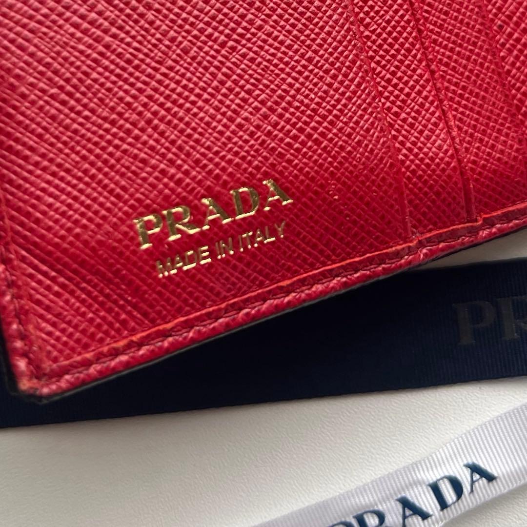 250 美品 PRADA プラダ 2つ折り財布
