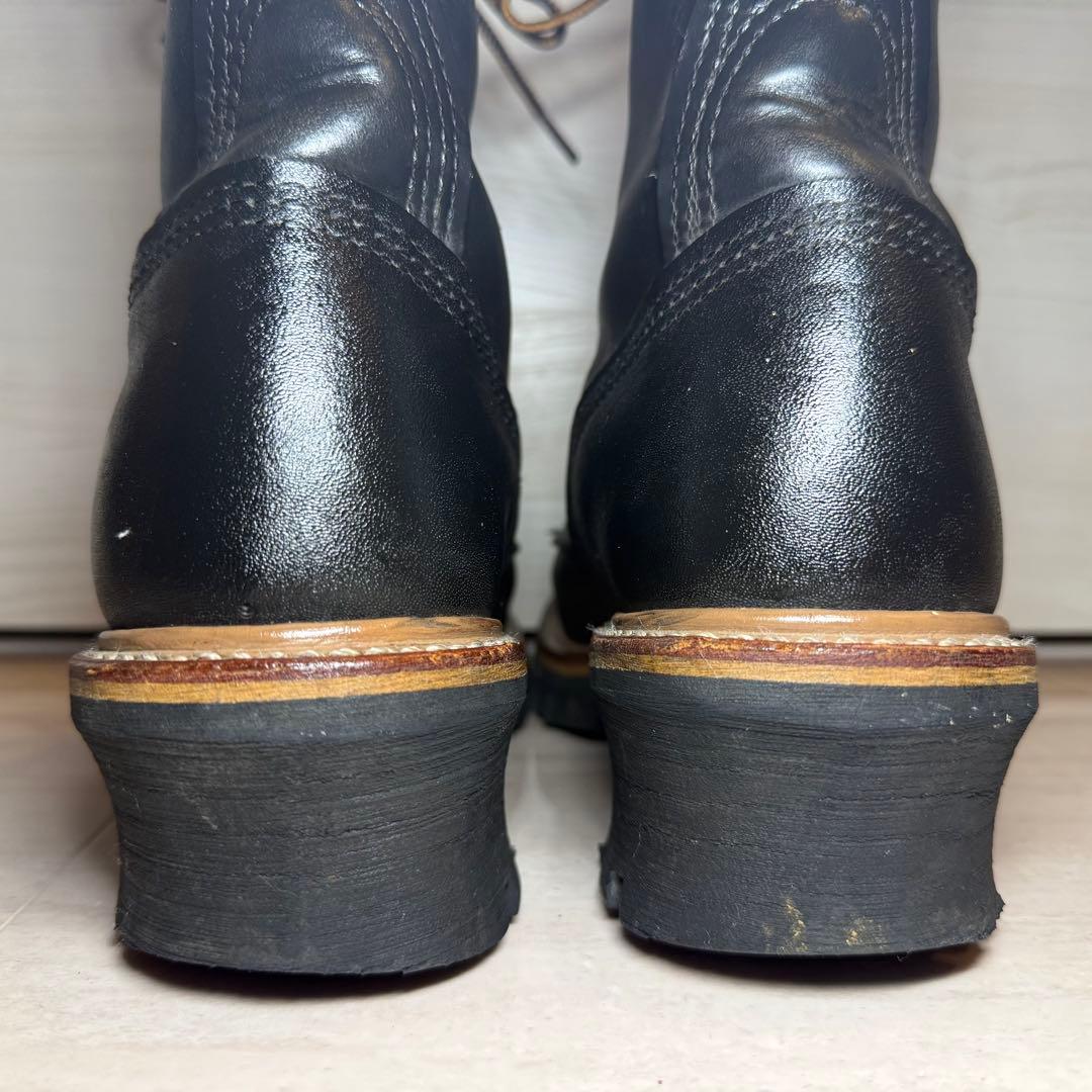 ★貴重茶芯☆96's刺繍羽タグ★REDWING699ロガーブーツ23.5cm