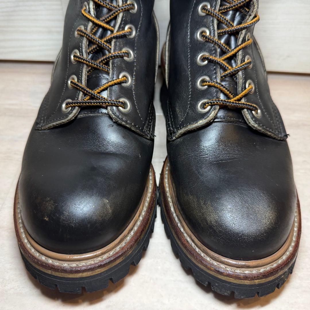 ★貴重茶芯☆96's刺繍羽タグ★REDWING699ロガーブーツ23.5cm